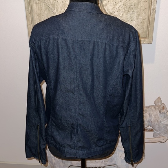 Kathy‎ Ireland dark denim zip up jacket Sz M - Picture 4 of 8